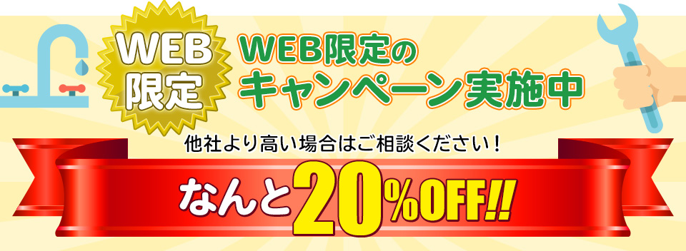 web限定20%OFFキャンペーン